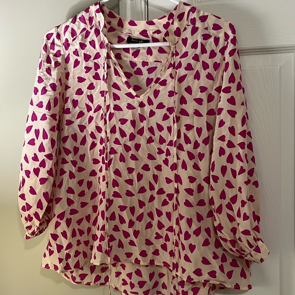 Lauren gold heart blouse